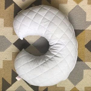 Pottery Barn Belgian Linen Boppy cover, light blue